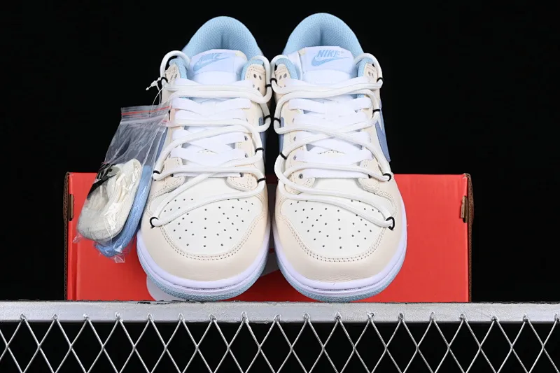 All Categories Nk SB Dunk Series Nk SB Dunk Low Low-top Sneakers Z Version Nk Dunk Low Summer Feeling Sea Salt Milk Ice Customized Deconstructed Strap Casual Sneakers DD1503-123
